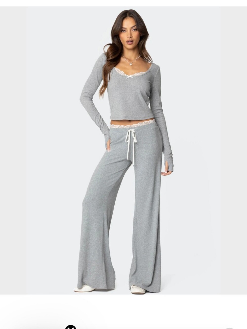 EDIKTED Peekaboo Lace Pants MWT SZ XS